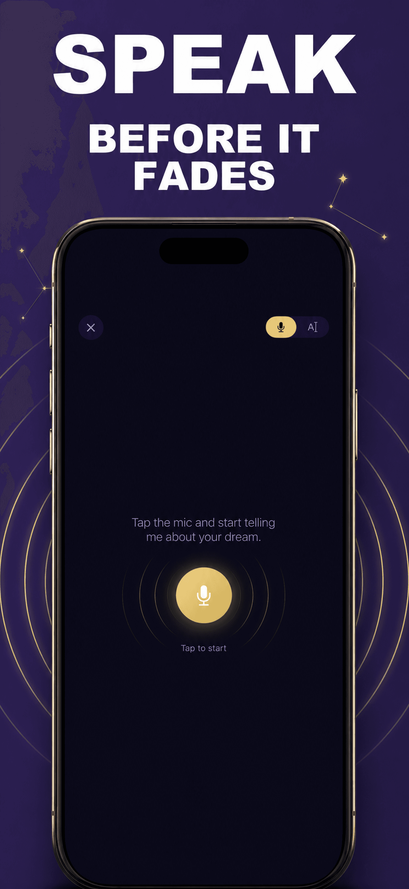 Record a dream by voice